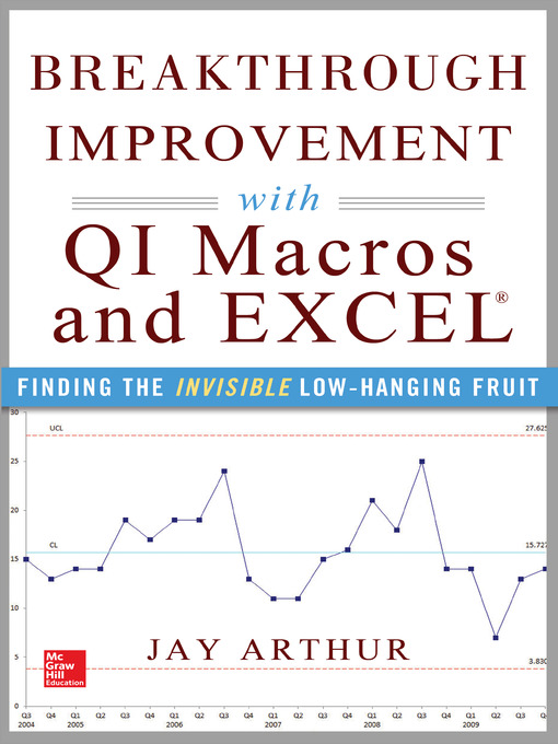 Title details for Breakthrough Improvement with QI Macros and Excel by Jay Arthur - Available